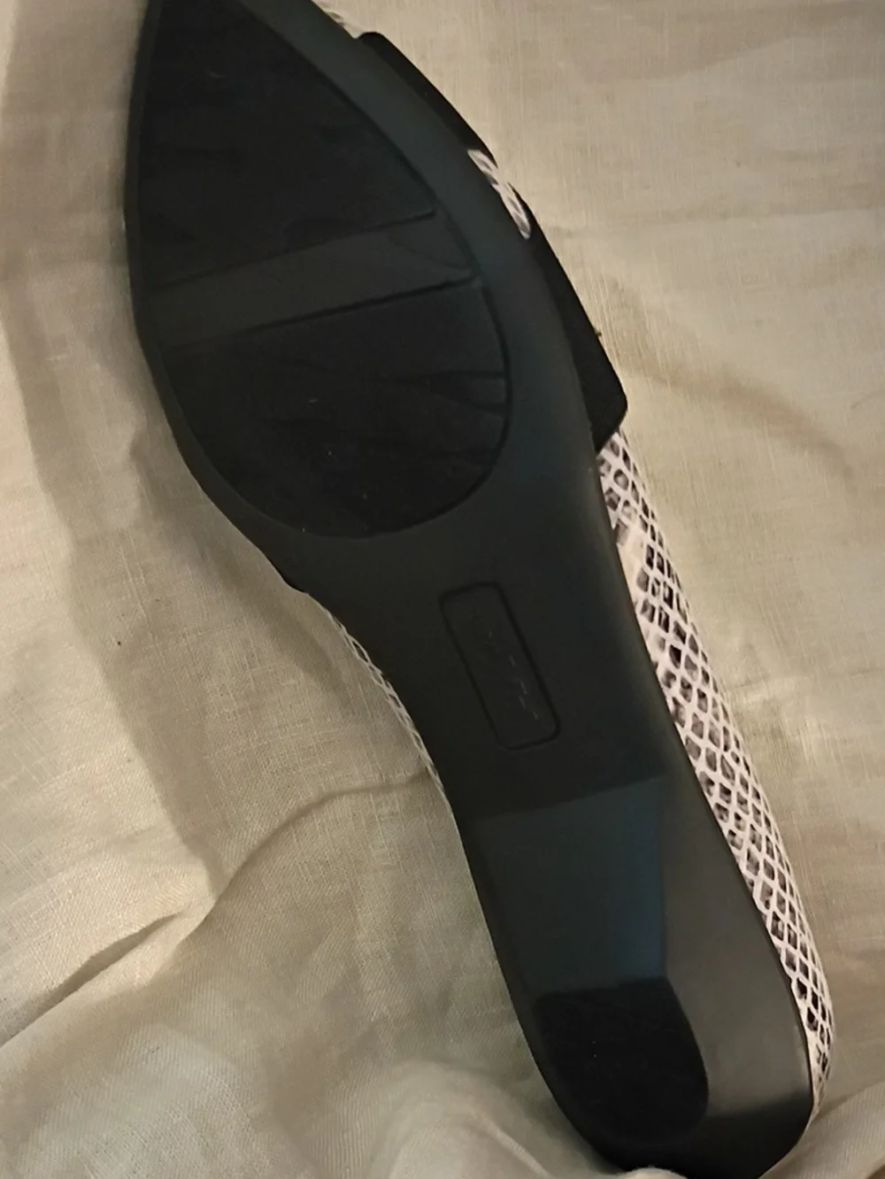 *New* Anne Klein AK Sport Snakeskin Elastic Strap Ballet Flats Size 9.5